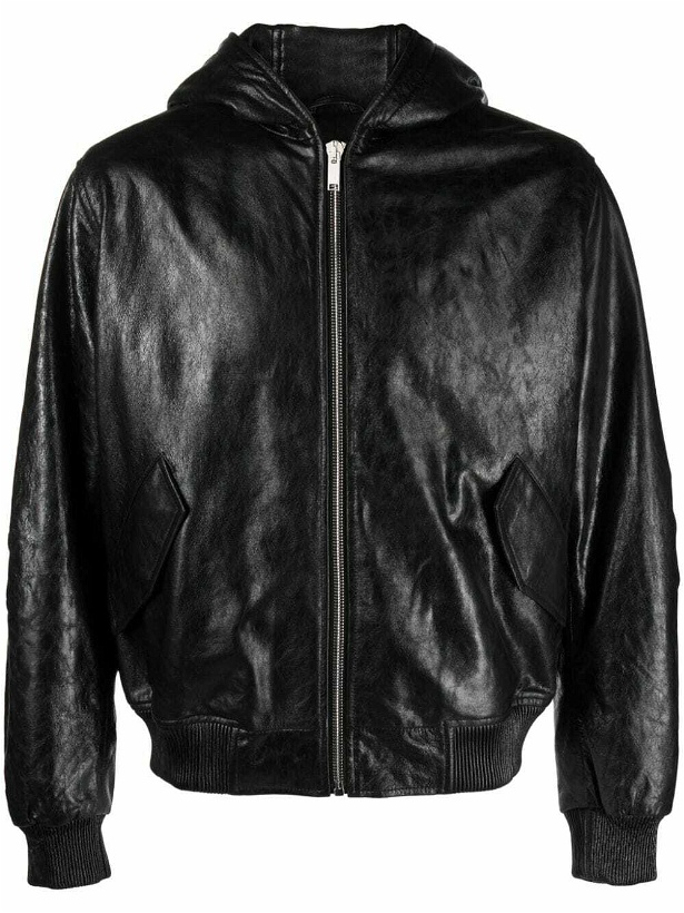Photo: 424 - Leather Hooded Jacket