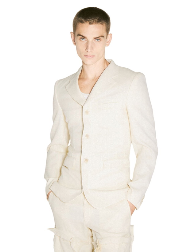 Photo: Comme des Garçons Homme Plus Single-Breasted Wool-Blend Blazer