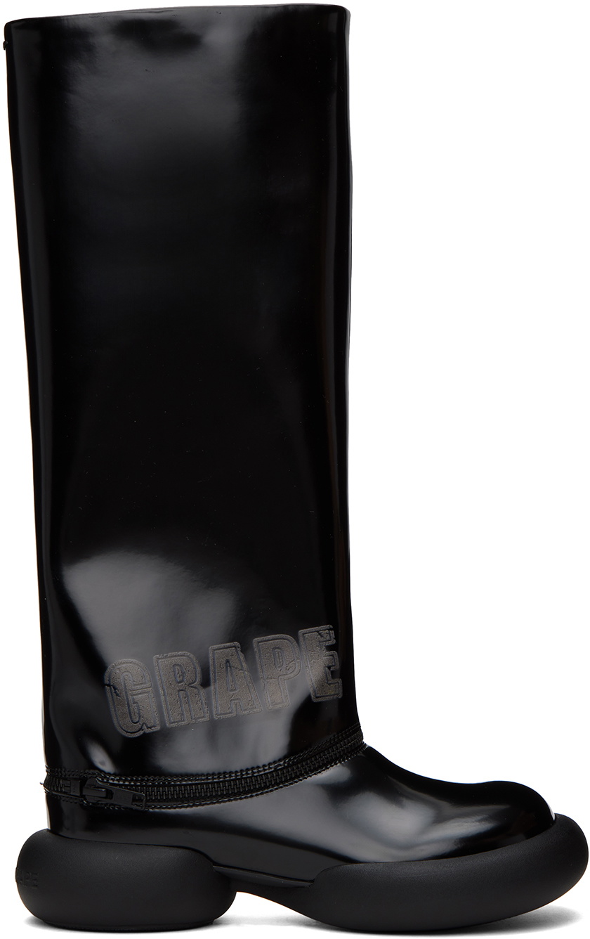 GRAPE Black Detachable Boots