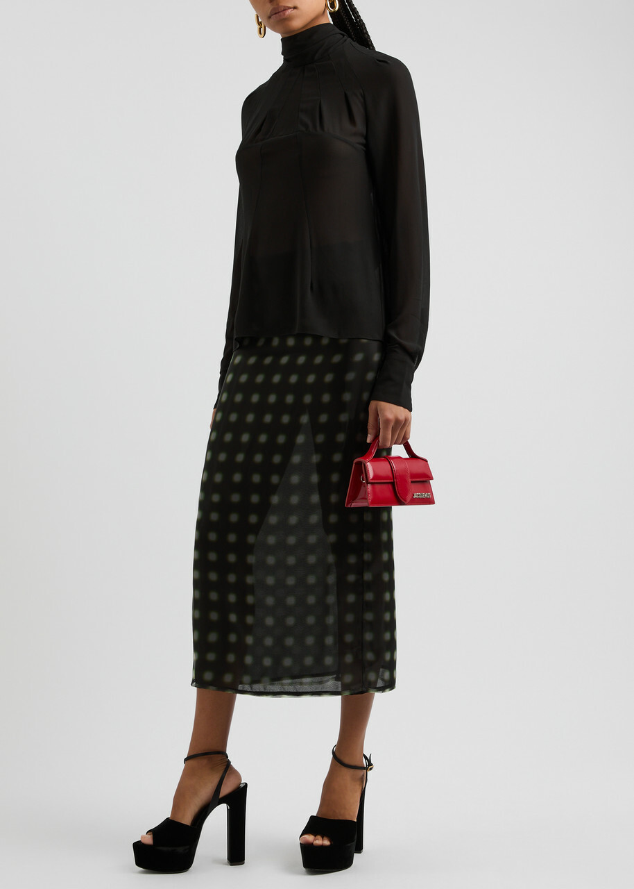 16 Arlington Lyca Georgette Blouse Black