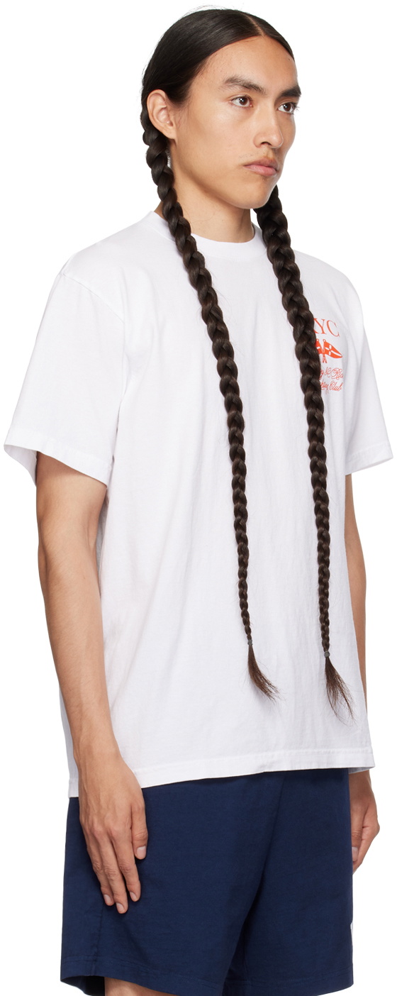 Sporty & Rich White Yacht Club T-Shirt Sporty & Rich