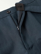 J. Mueser - Waverly Slim-Fit Straight-Leg Linen Suit Trousers - Blue