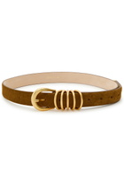 Dehanche Hollyhock Suede Belt Brown