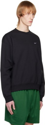 Nike Black Solo Swoosh Sweatshirt