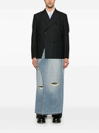 JUNYA WATANABE - Coat With Contrasting Inserts