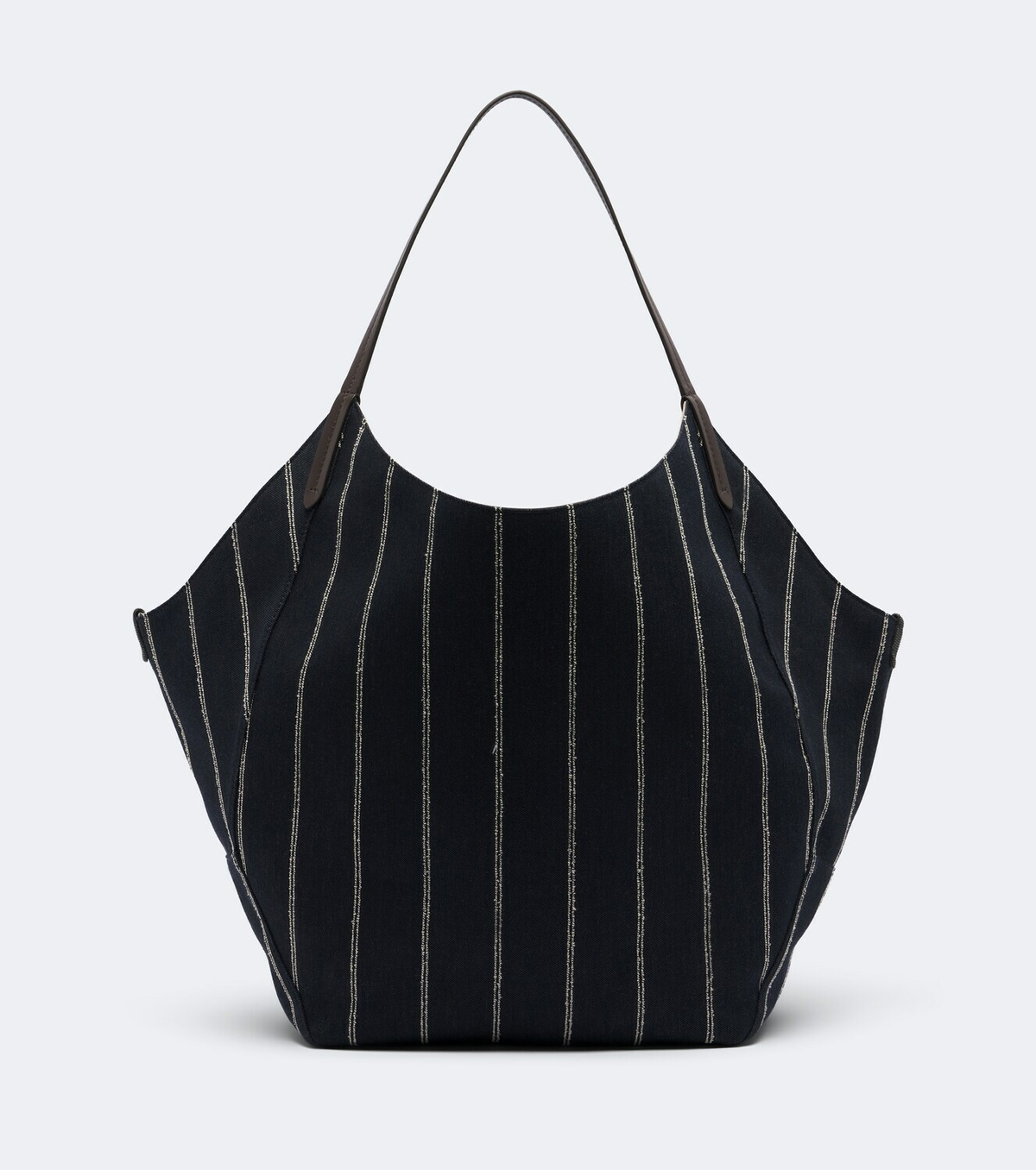 Brunello Cucinelli Monili striped canvas tote bag