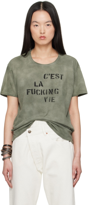 Photo: R13 Green 'C'est La Fucking Vie' Boy T-shirt