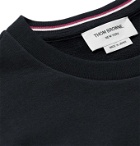Thom Browne - Slim-Fit Striped Loopback Cotton-Jersey Sweatshirt - Blue