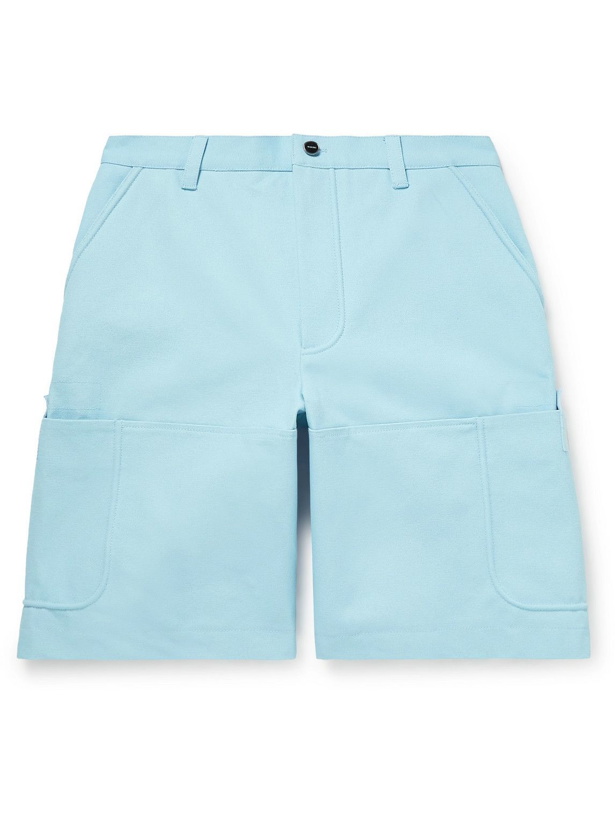 Photo: Jacquemus - Straight-Leg Cotton-Canvas Shorts - Blue