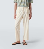 Auralee Cotton and silk straight pants