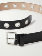 Alexander McQueen - Embellished Leather Belt - Black