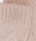 Moncler Embroidered alpaca-blend gloves