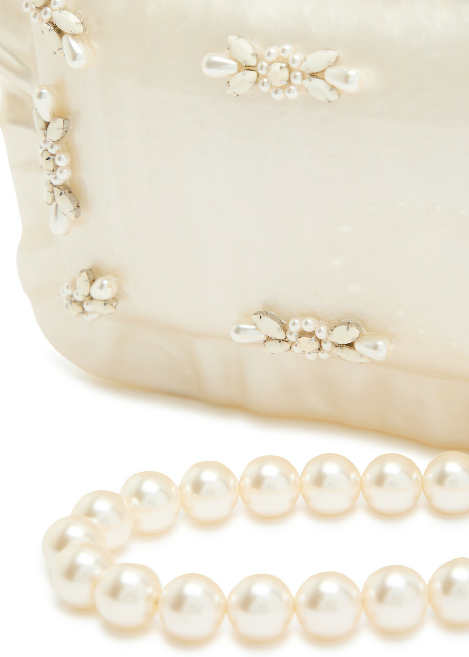 Simone Rocha Pearl Pillowcase Embellished Acrylic Cross-body bag - One Size