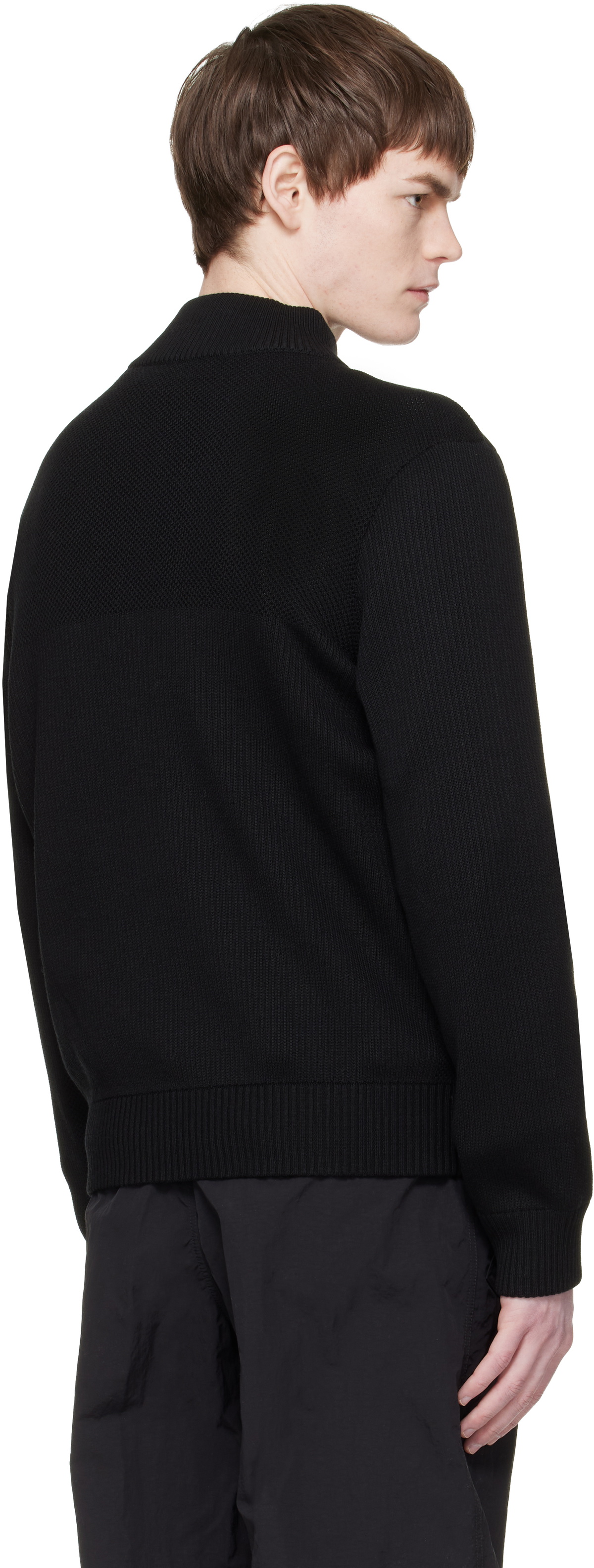 Canada Goose Black HyBridge Knit Down Jacket