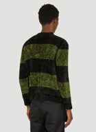 Metallic Stripe Sweater in Black