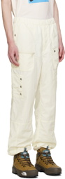 UNDERCOVER Off-White Crinkled Cargo Pants
