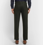 Massimo Alba - Slim-Fit Tapered Puppytooth Wool Trousers - Green