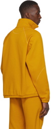 Saul Nash Yellow Twist Coverstitch High-Neck Sweater