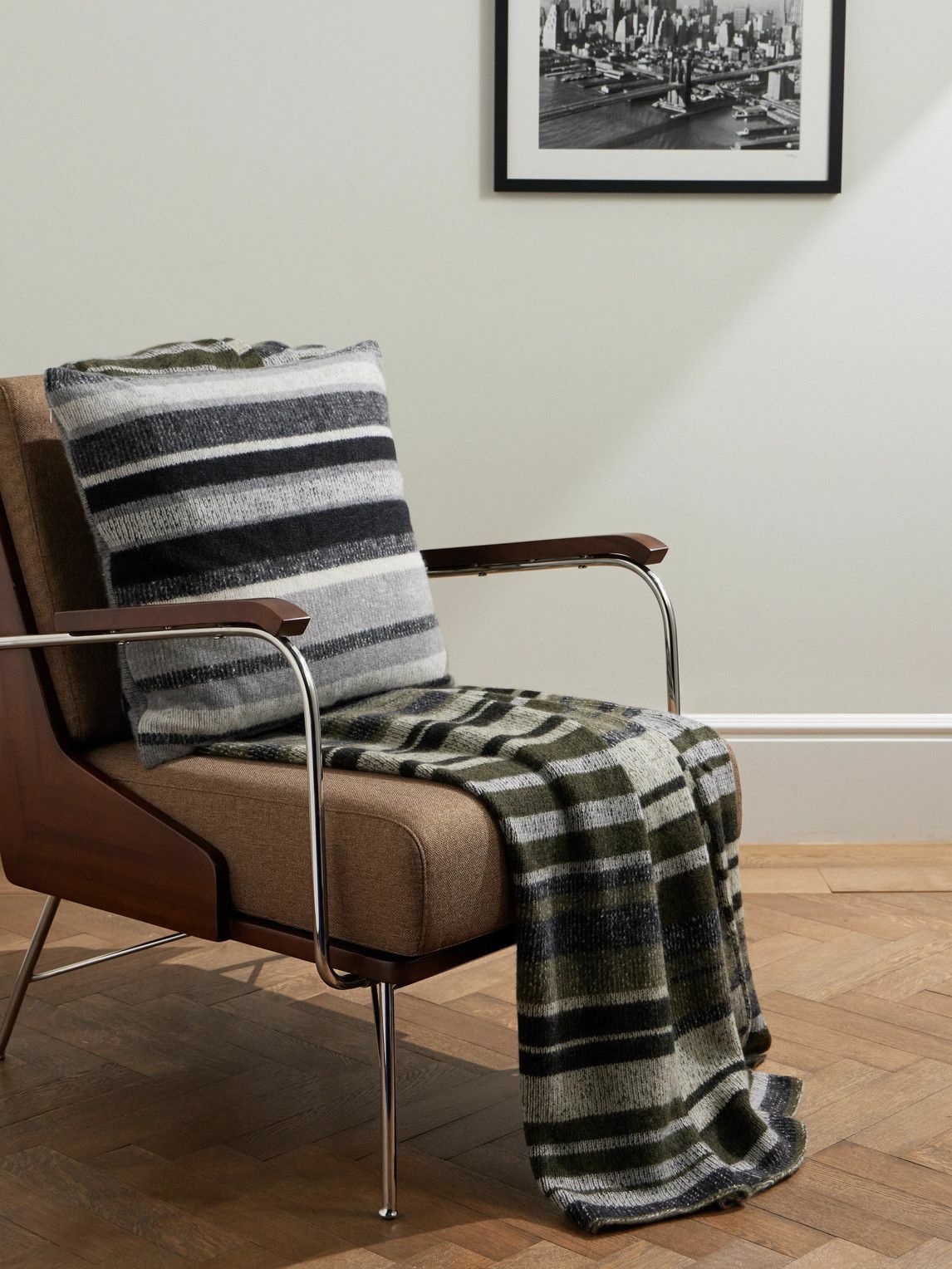 The Elder Statesman - Striped Cashmere Blanket