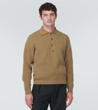 Loro Piana Ribbed-knit cashmere polo sweater