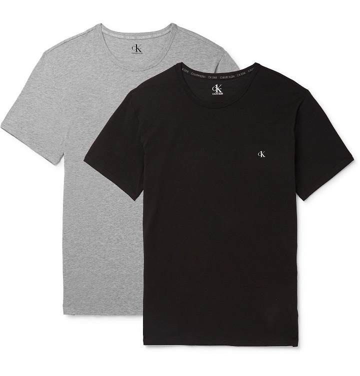 Photo: Calvin Klein Underwear - Two-Pack Logo-Print Stretch-Cotton Jersey T-Shirts - Multi
