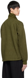 Stone Island Green Zip Pocket Sweater