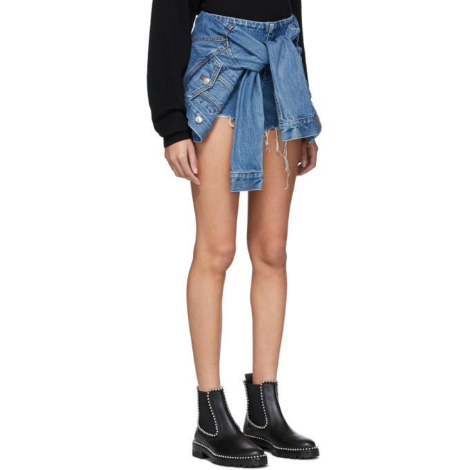 Denim jacket with outlet shorts