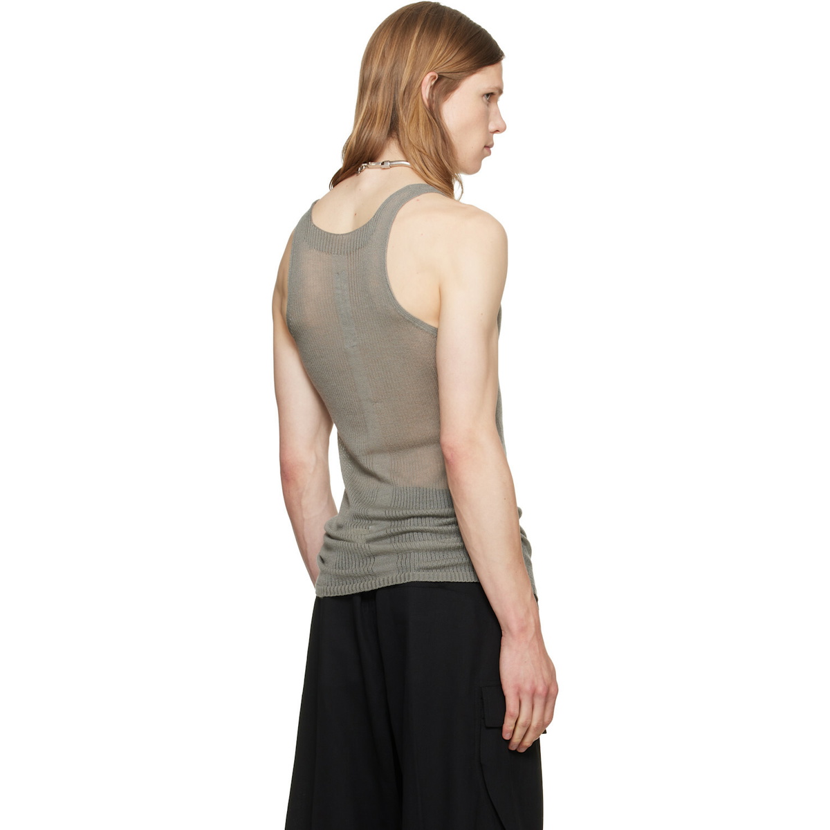Rick Owens Taupe Tower Pony Tank Top