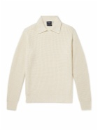 Drake's - Integral Ribbed Wool and Alpaca-Blend Sweater - Neutrals