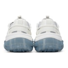 Acne Studios White and Blue Lace-Up Sneakers