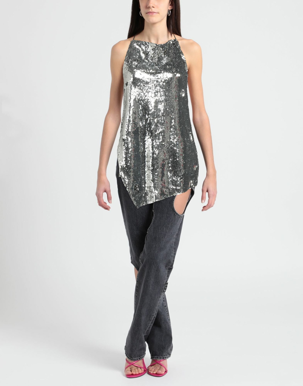 Marques' Almeida Womens Top in Silver