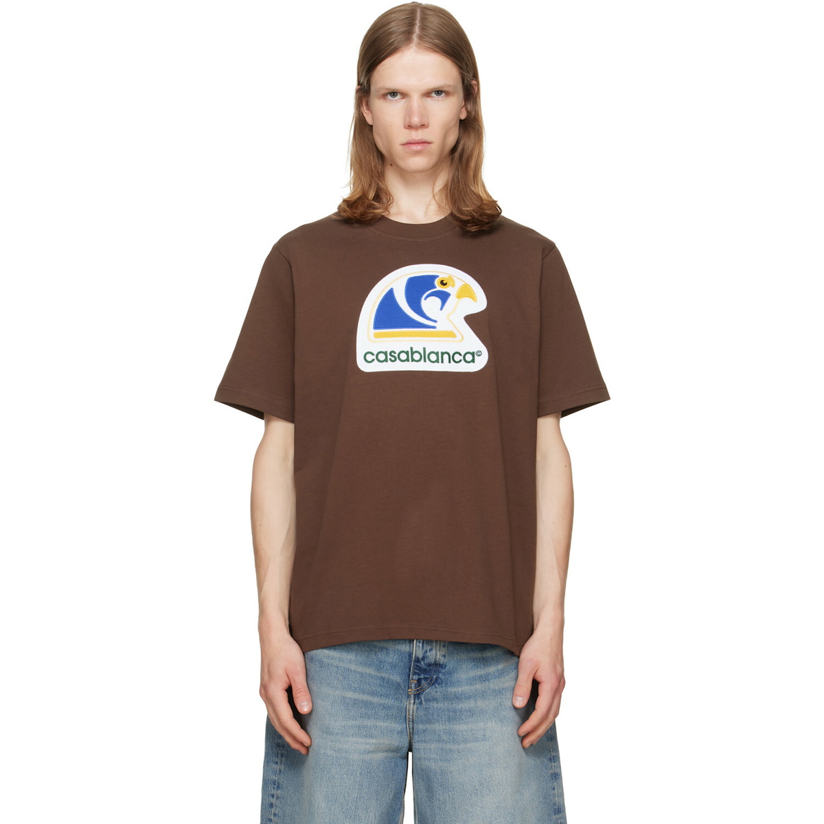 Casablanca Brown Applique Classic T-shirt