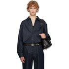 LE17SEPTEMBRE Blue Denim Overshirt