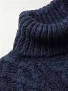 Alex Mill - Cable-Knit Rollneck Sweater - Blue