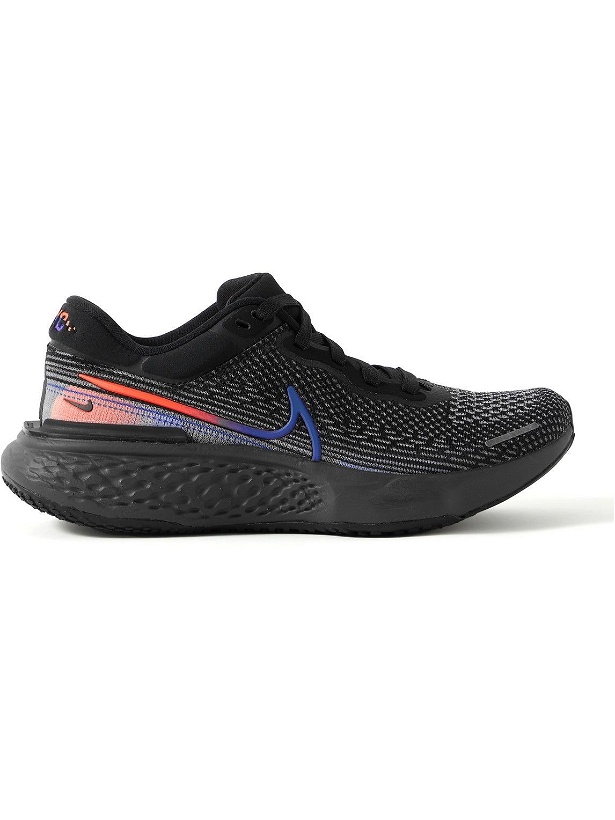 Photo: Nike Running - ZoomX Invincible Run Rubber-Trimmed Flyknit Running Sneakers - Black