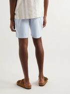 Onia - Straight-Leg Linen Drawstring Shorts - Blue