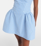 Shushu/Tong Gingham cotton minidress