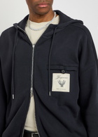 Jacquemus Le Hoodie Torneo Logo Hooded Cotton Sweatshirt Navy