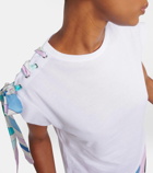 Pucci Bow-detail cotton T-shirt