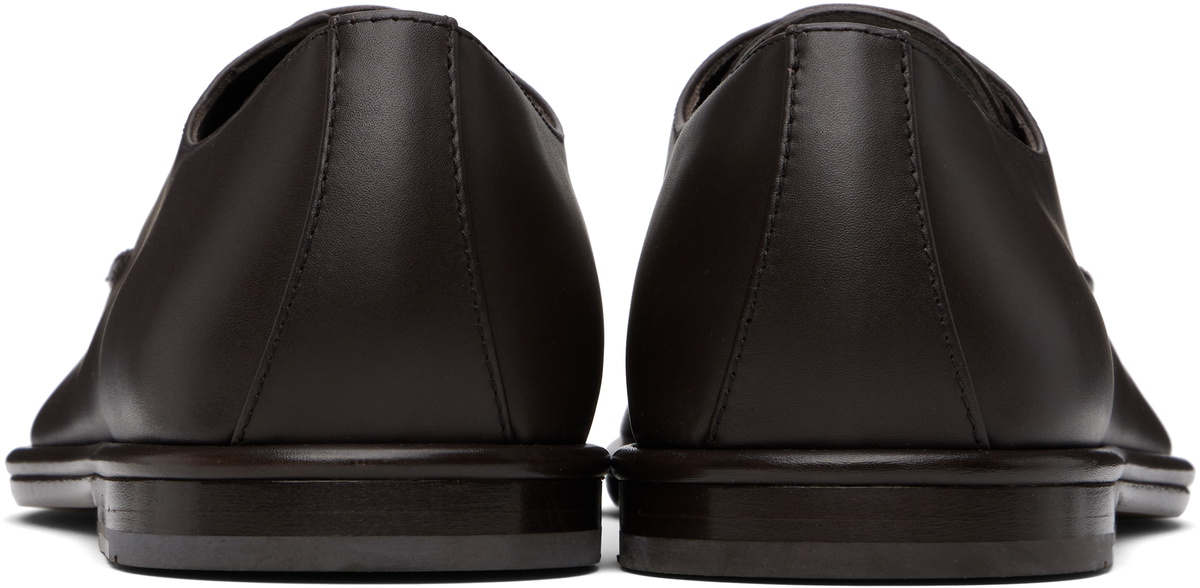 Ferragamo Brown Lace Up Derbys