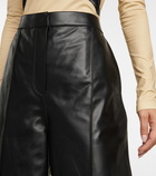 Loewe - High-rise balloon leather pants