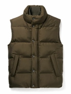 Loro Piana - Lucio Quilted Storm System® Silk Gilet - Green