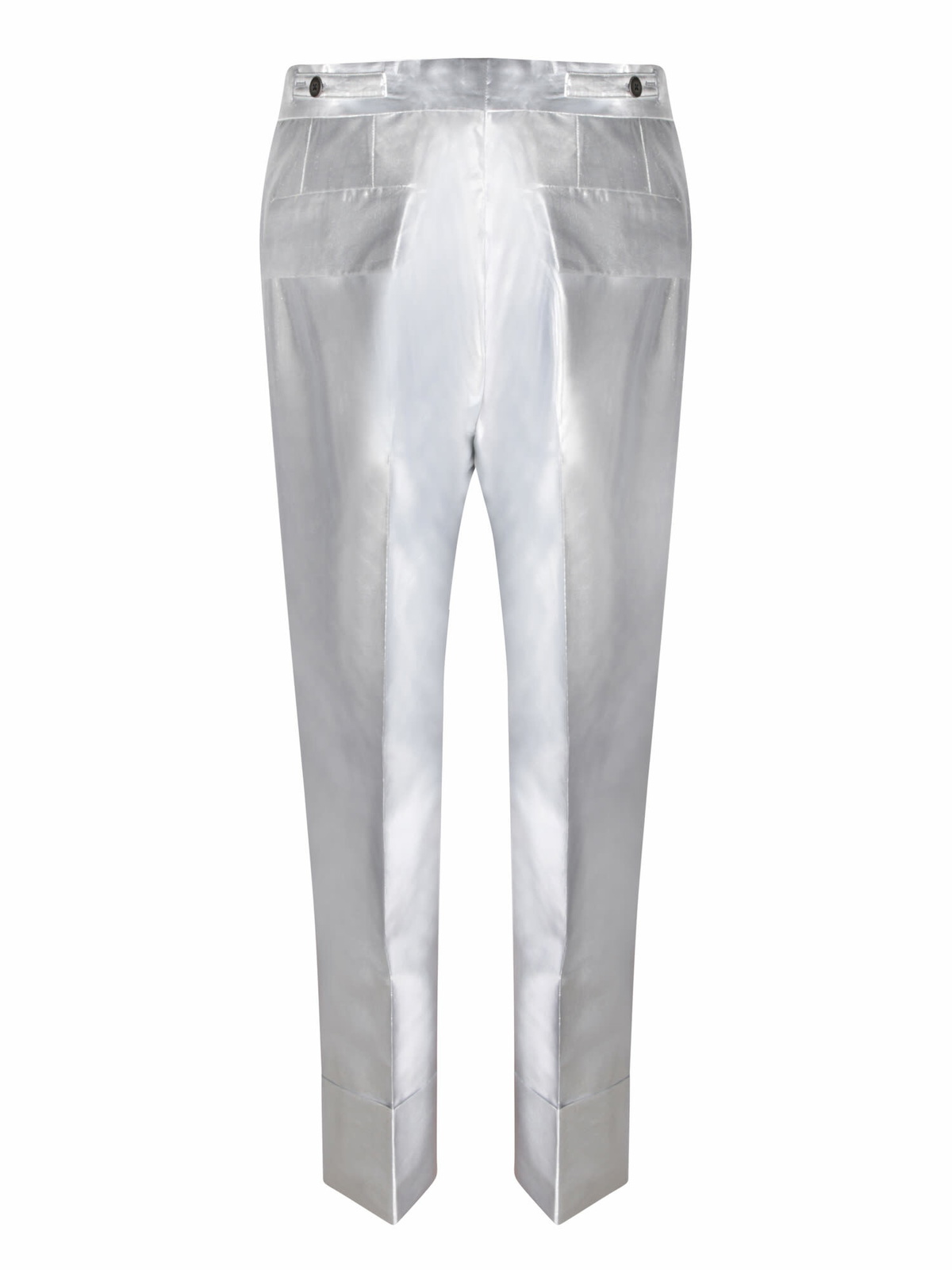 Sapio N7 Silver Lurex Canvas Trousers