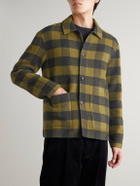 Mr P. - Checked Double-Faced Wool and Cashmere-Blend Chore Jacket - Green