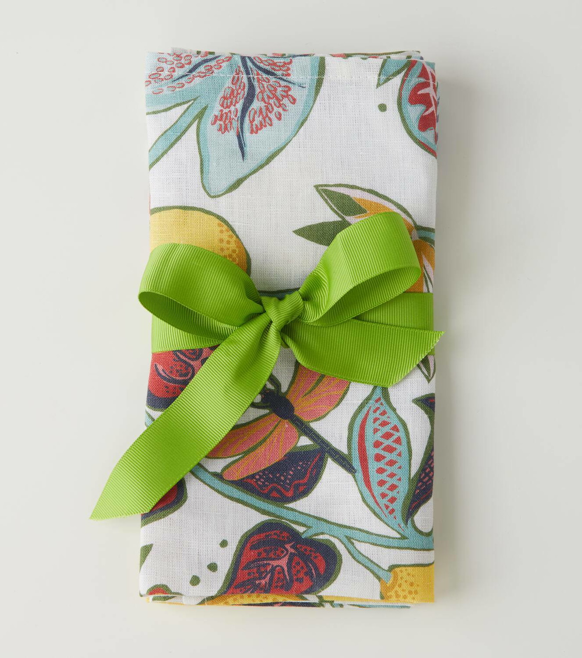 La DoubleJ Botanical set of 2 linen napkins