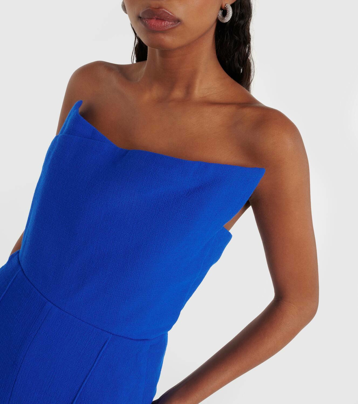 Roland Mouret Asymmetric wool crêpe jumpsuit
