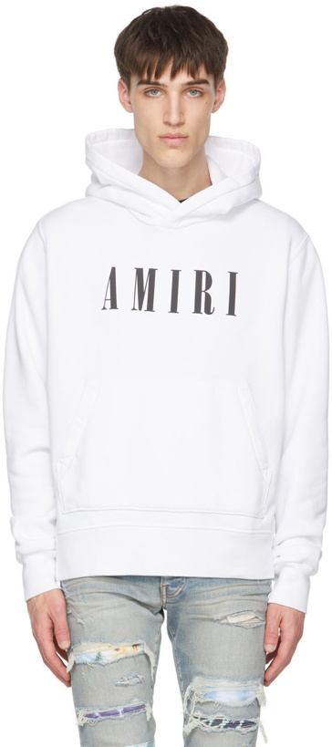 Photo: AMIRI White Core Logo Hoodie