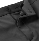 Theory - Zaine Garment-Washed Stretch-Cotton Twill Shorts - Gray