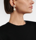 Givenchy Crystal and faux pearl-embellished earrings