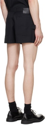 LGN Louis Gabriel Nouchi Black Suit Wool Shorts